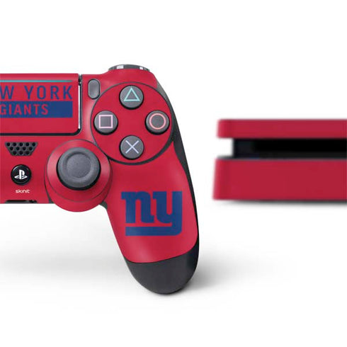 NFL New York Giants Red Performance Series PS4 Slim Bundle Skin